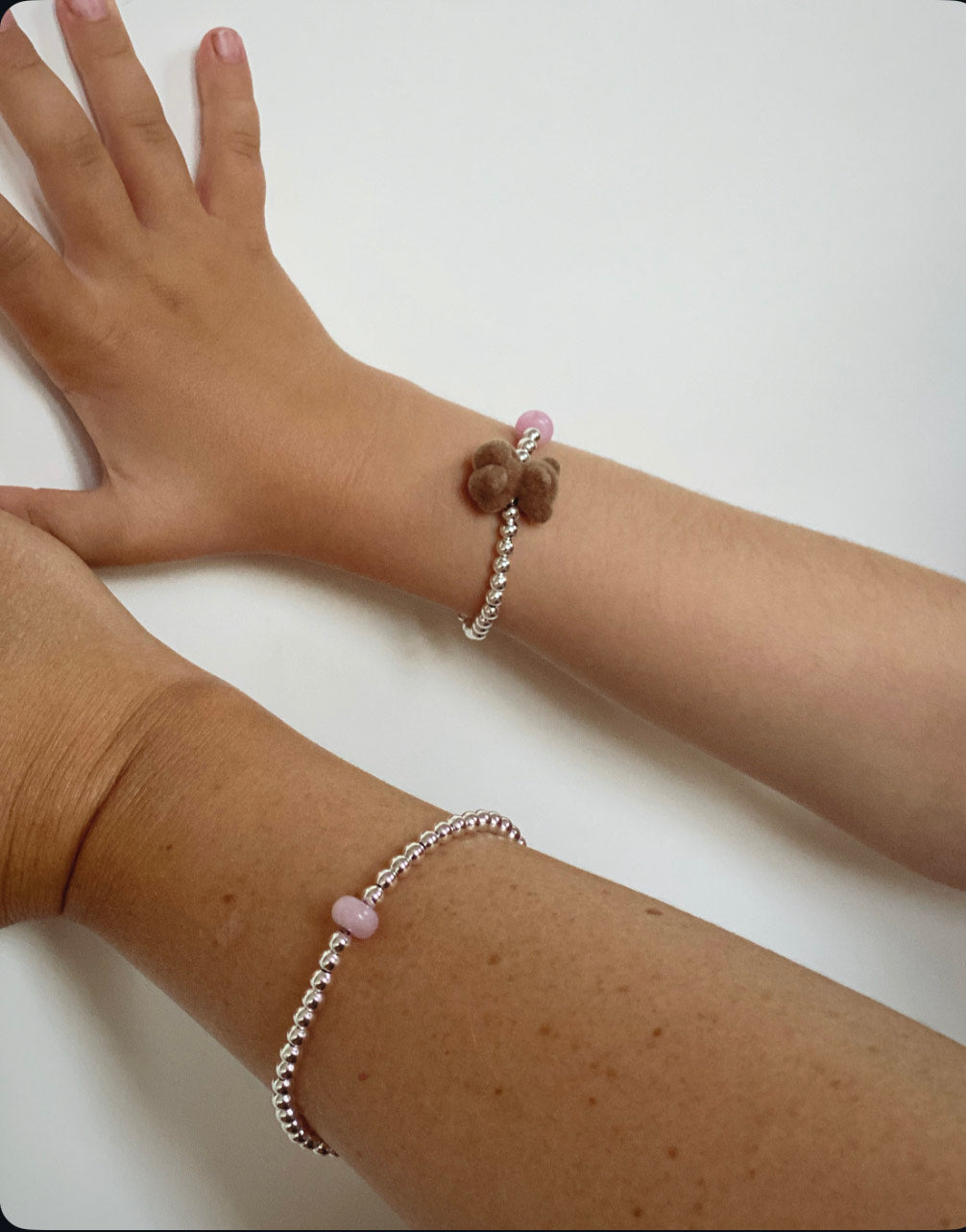 The Original 925 Teddy Bracelet - Brown Bear
