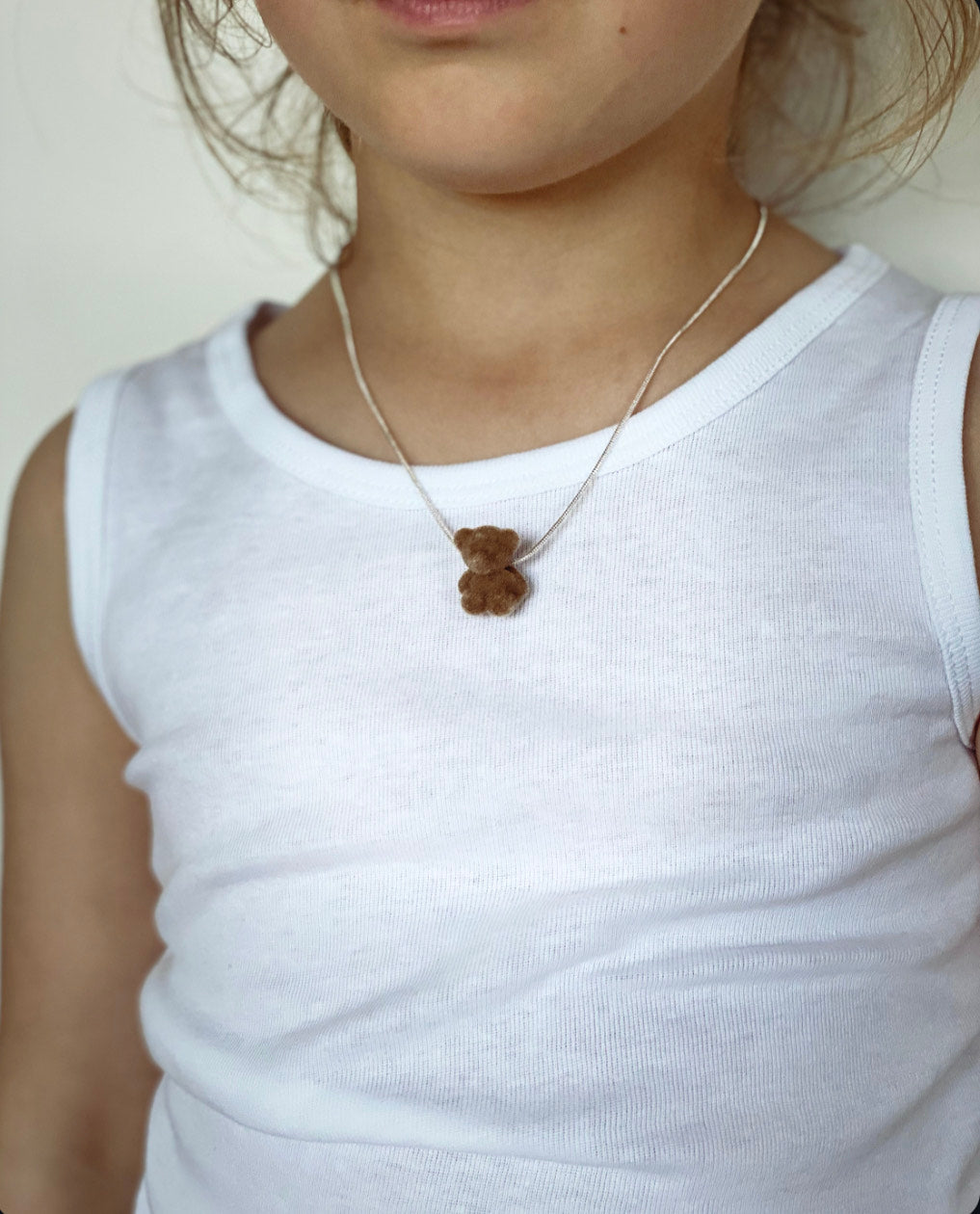 Brown 925 Original Teddy Necklace