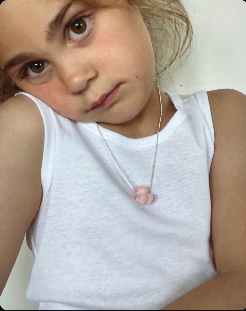 Pink 925 Teddy Necklace