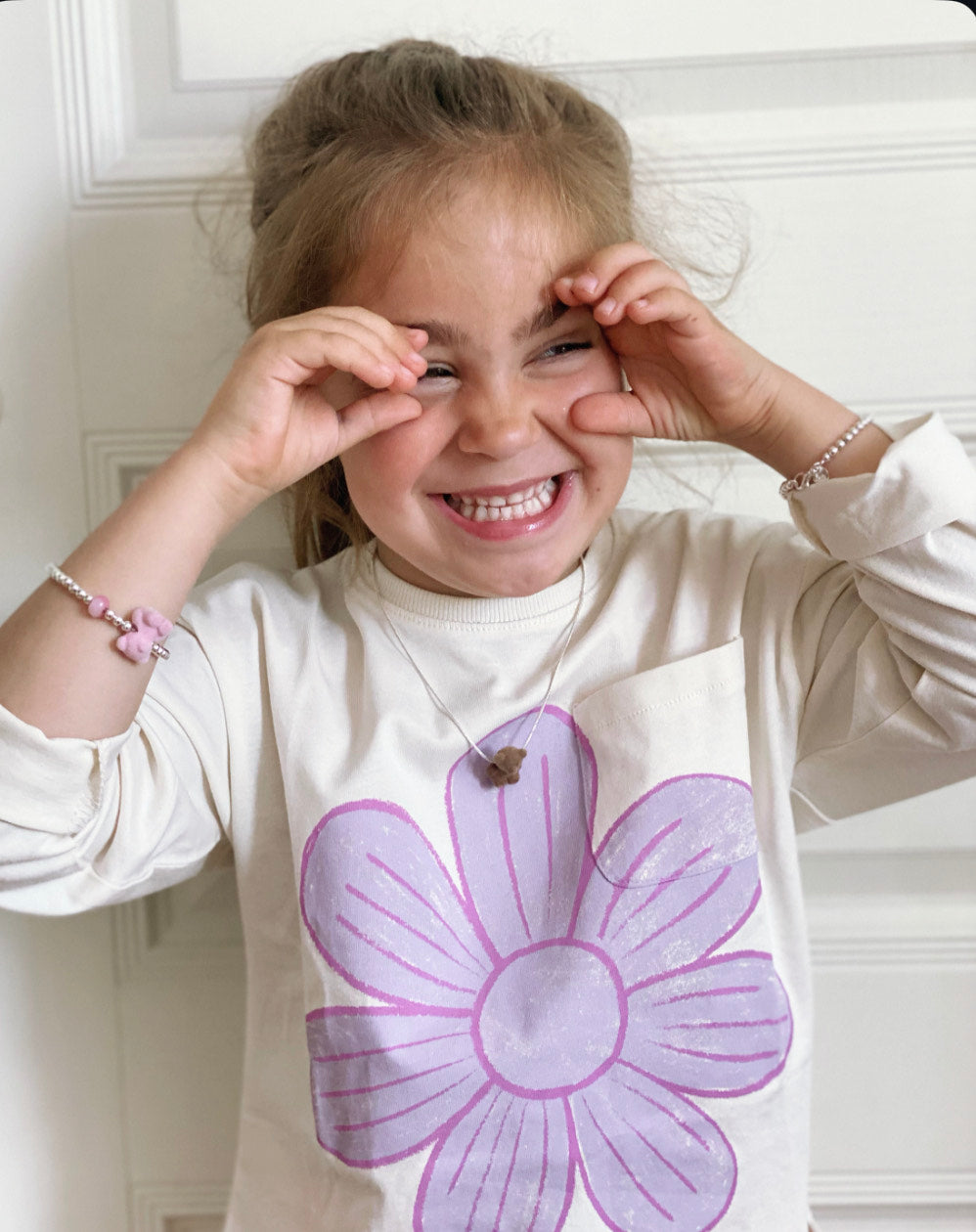 Brown 925 Original Teddy Necklace