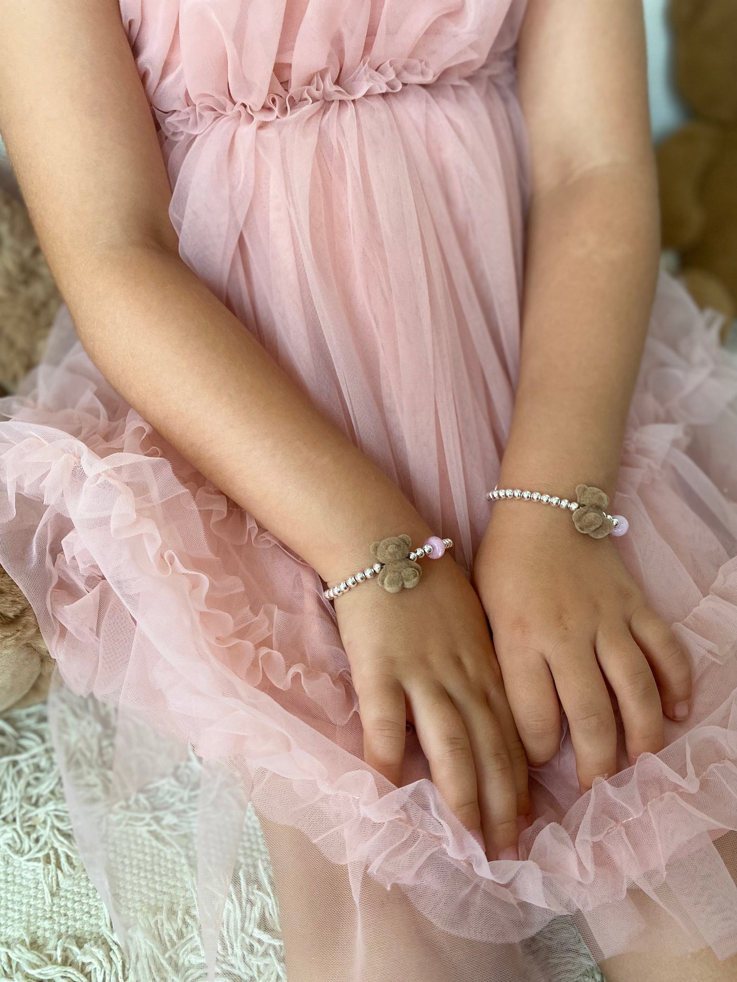 The Original 925 Teddy Bracelet - Brown Bear