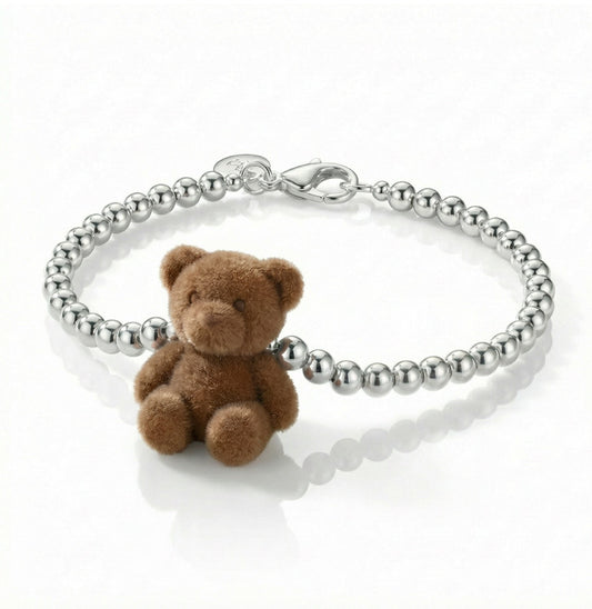The Original 925 Teddy Bracelet - Brown Bear ( adult size )