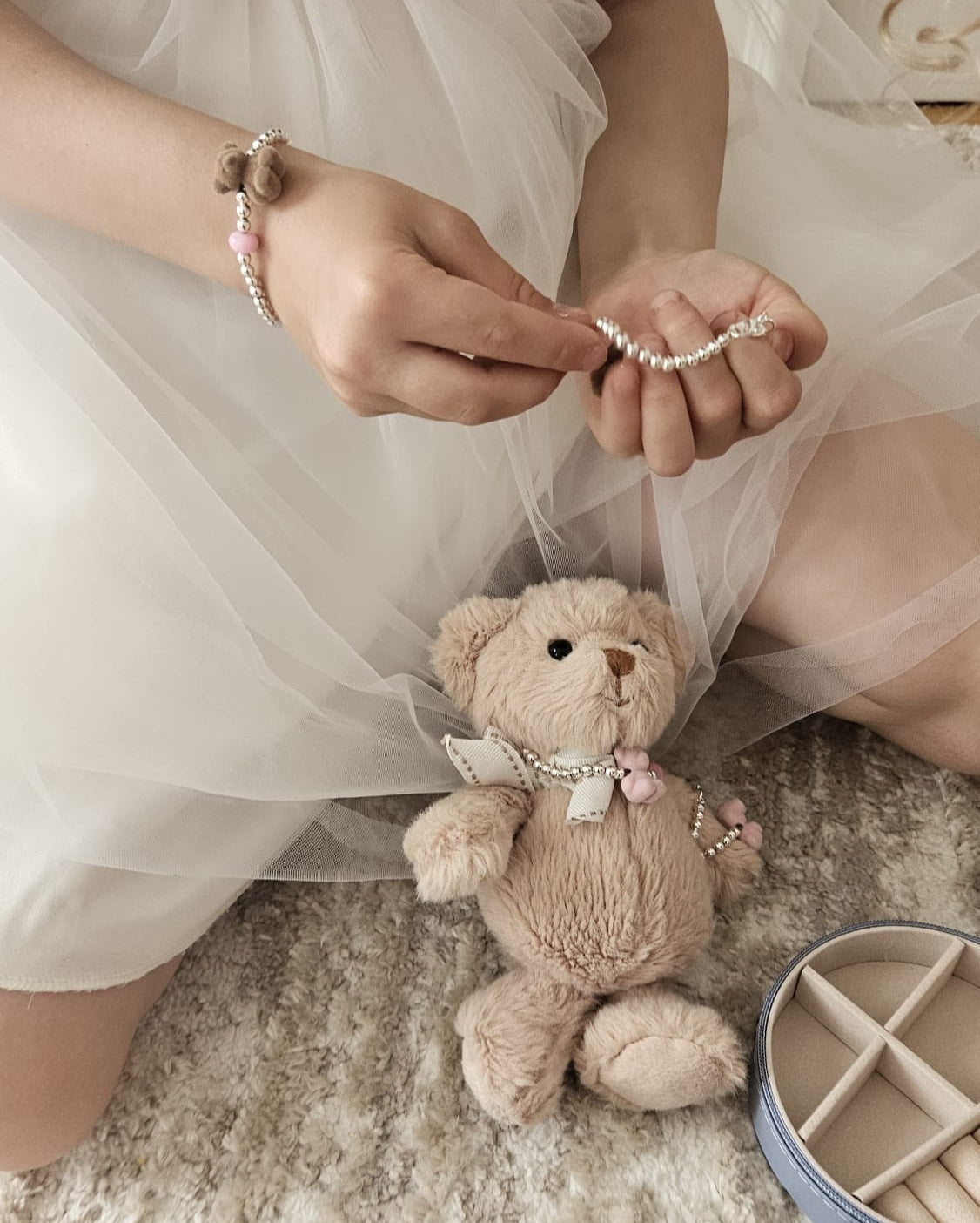 Pink 925 Teddy Necklace