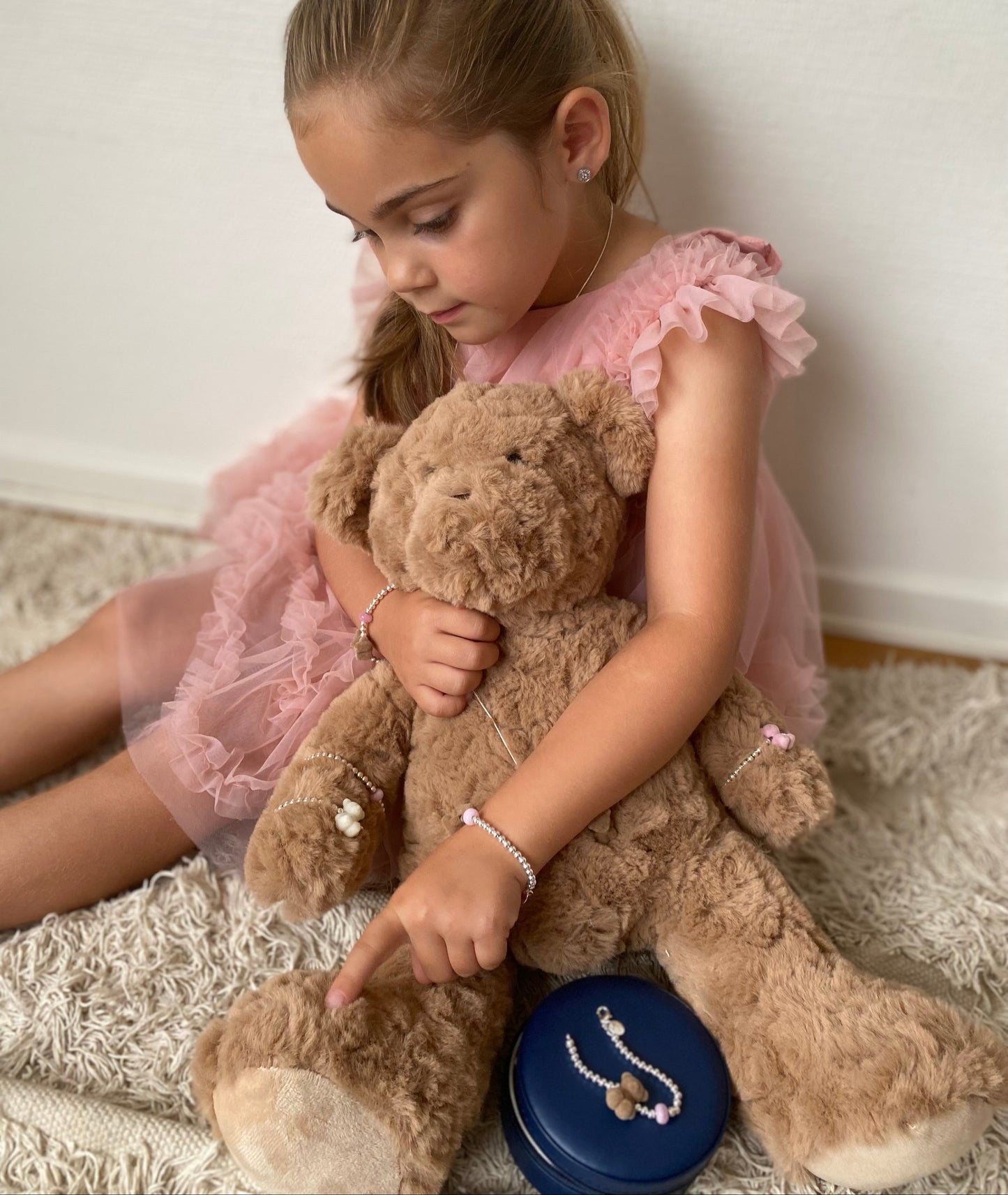 The Original 925 Teddy Bracelet - Brown Bear