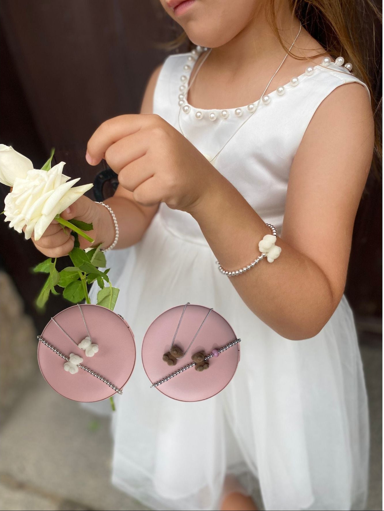 The Original 925 Teddy Bracelet - Brown Bear